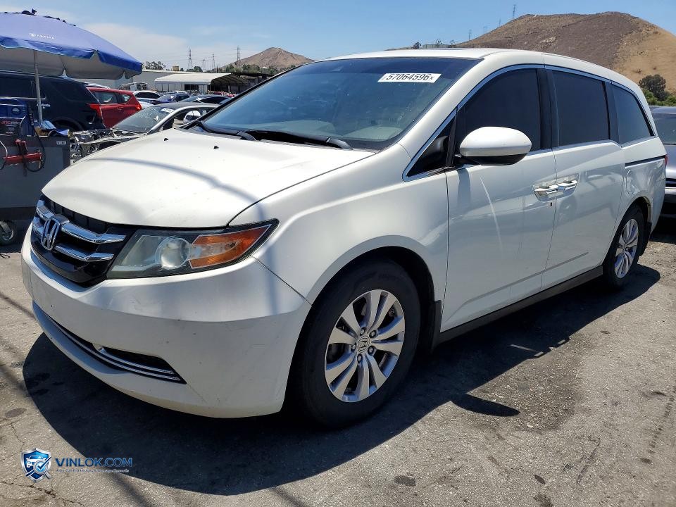 2016 HONDA ODYSSEY EXL – Lot 57064596 auction photo