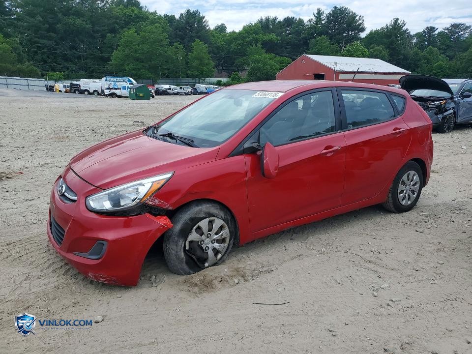 2016 HYUNDAI ACCENT SE – Lot 57068176 auction photo