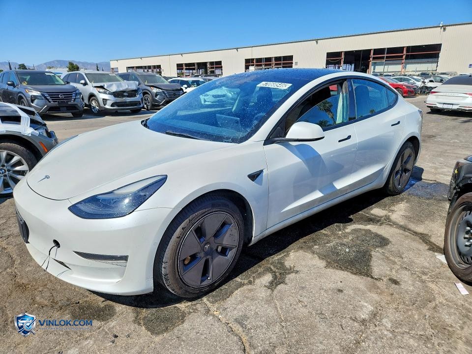 2022 TESLA MODEL 3 – Lot 57069546 auction photo