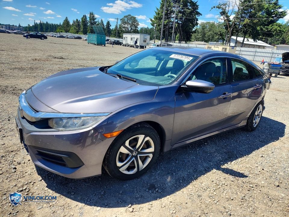 2016 HONDA CIVIC LX – Lot 57076796 auction photo