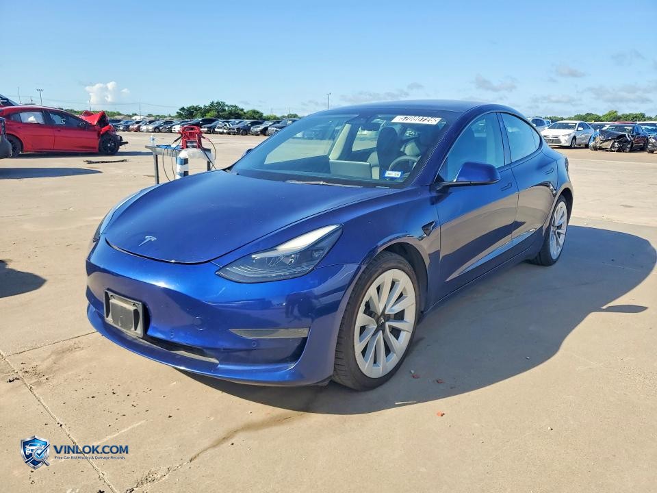 2022 TESLA MODEL 3 – Lot 57080726 auction photo