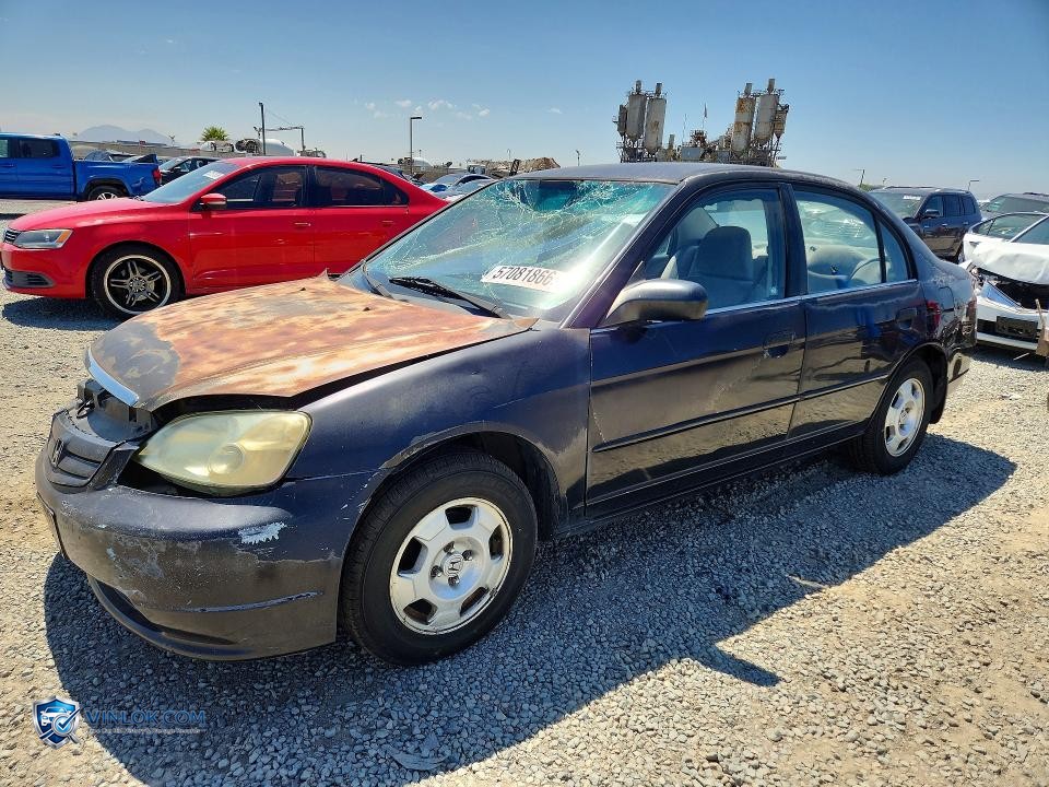 2001 HONDA CIVIC LX – Lot 57081866 auction photo