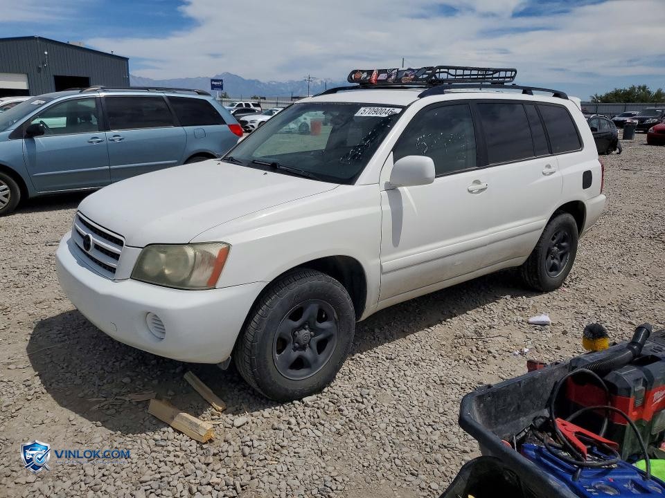 2003 TOYOTA HIGHLANDER LIMITED – Lot 57090046 auction photo