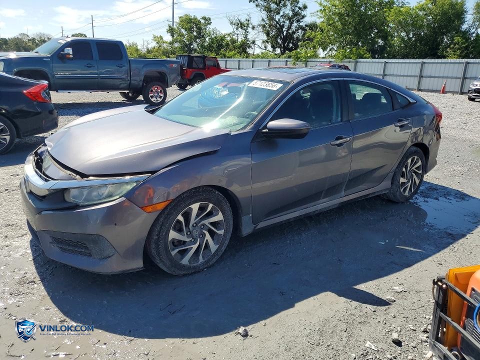 2017 HONDA CIVIC EX – Lot 57123656 auction photo