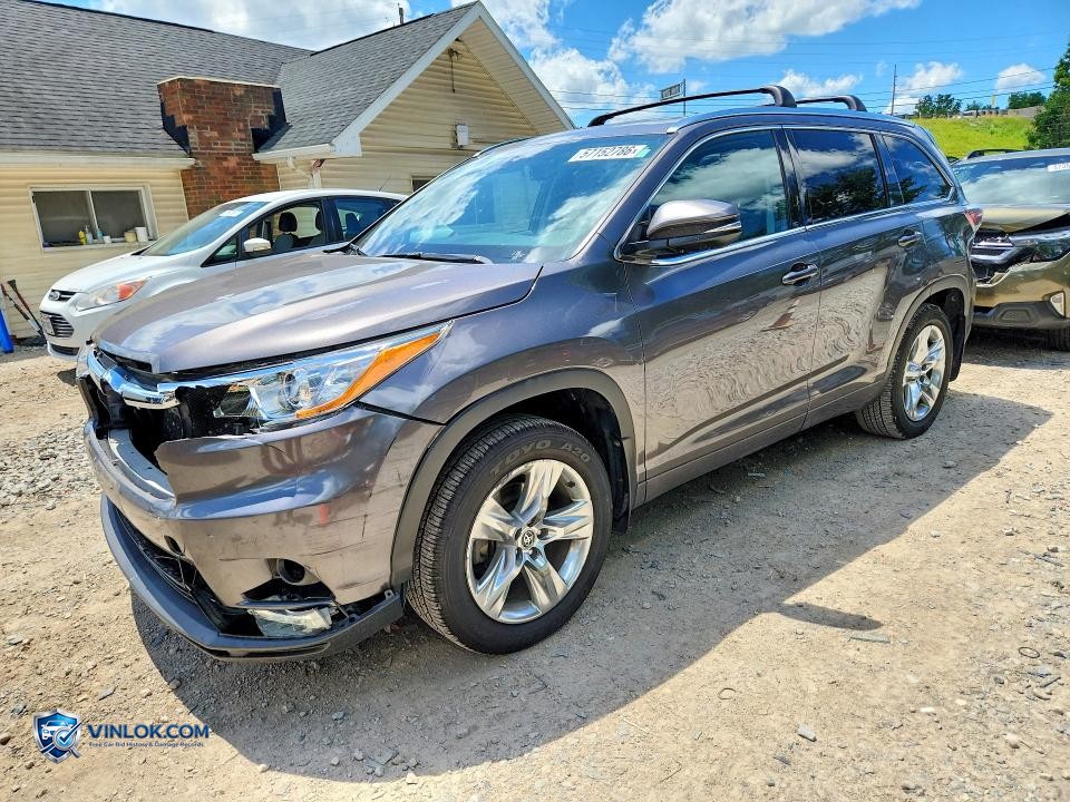 2016 TOYOTA HIGHLANDER LIMITED PLATINUM – Lot 57152786 auction photo