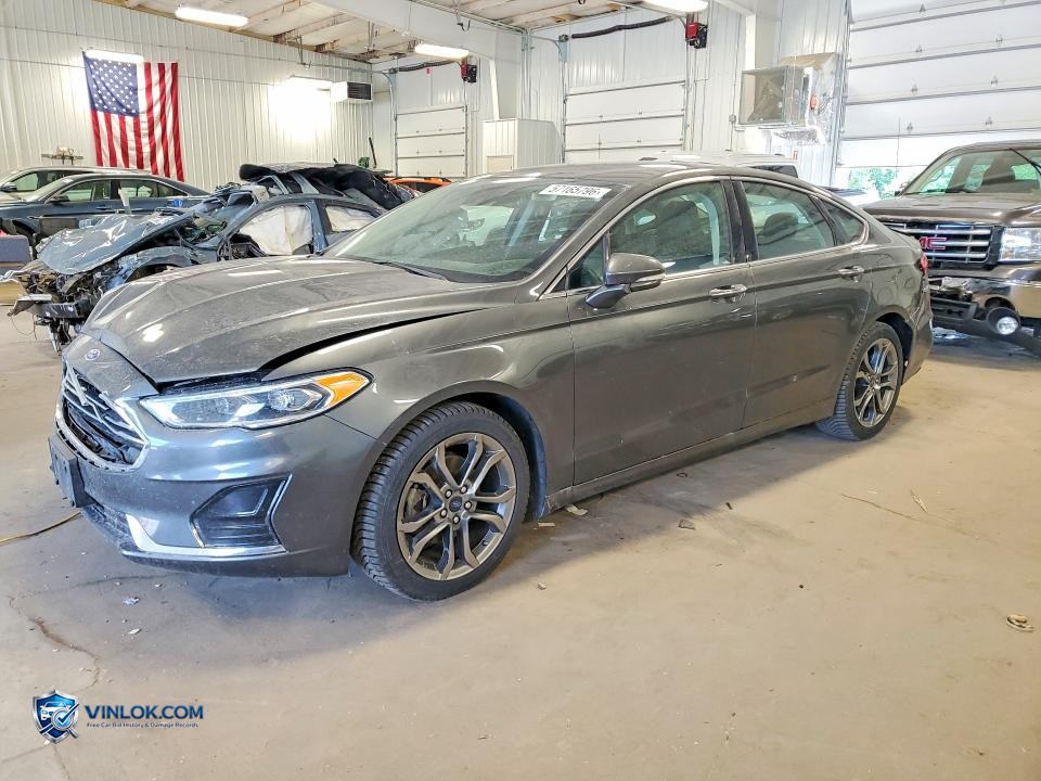 2019 FORD FUSION SEL – Lot 57165796 auction photo