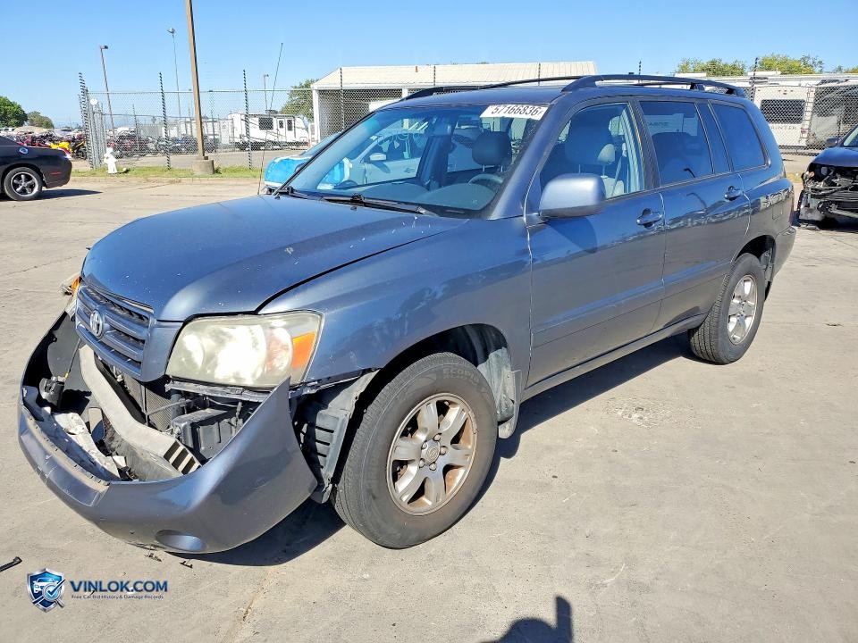 2004 TOYOTA HIGHLANDER BASE – Lot 57166836 auction photo