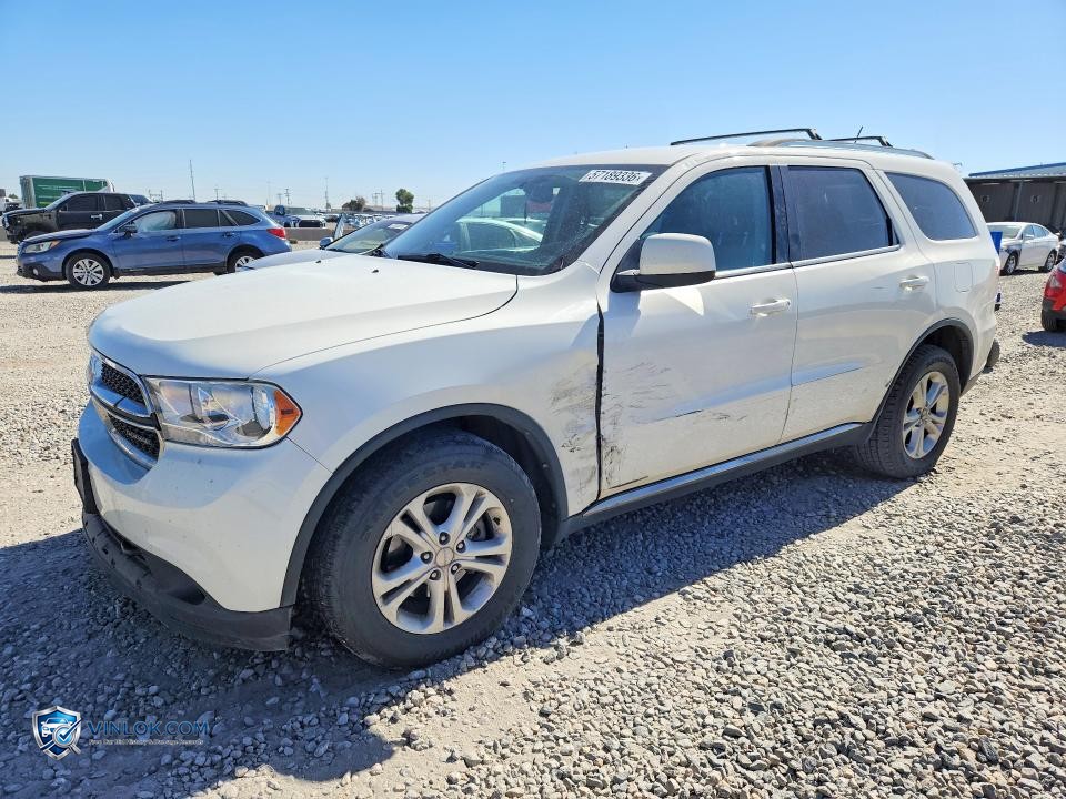 2012 DODGE DURANGO SXT – Lot 57189336 auction photo