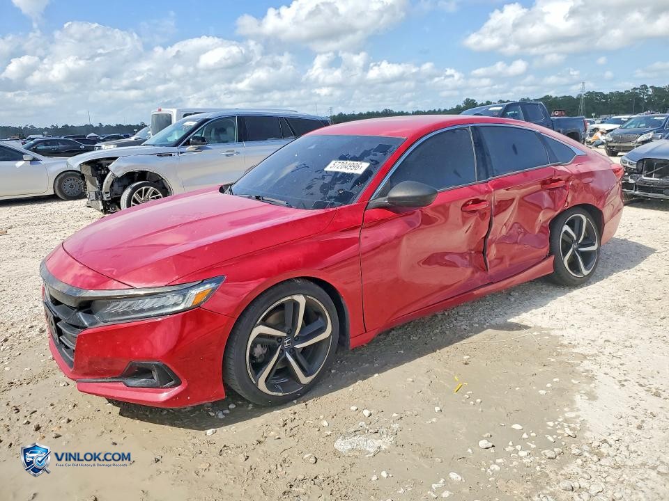 2022 HONDA ACCORD SPORT – Lot 57204996 auction photo