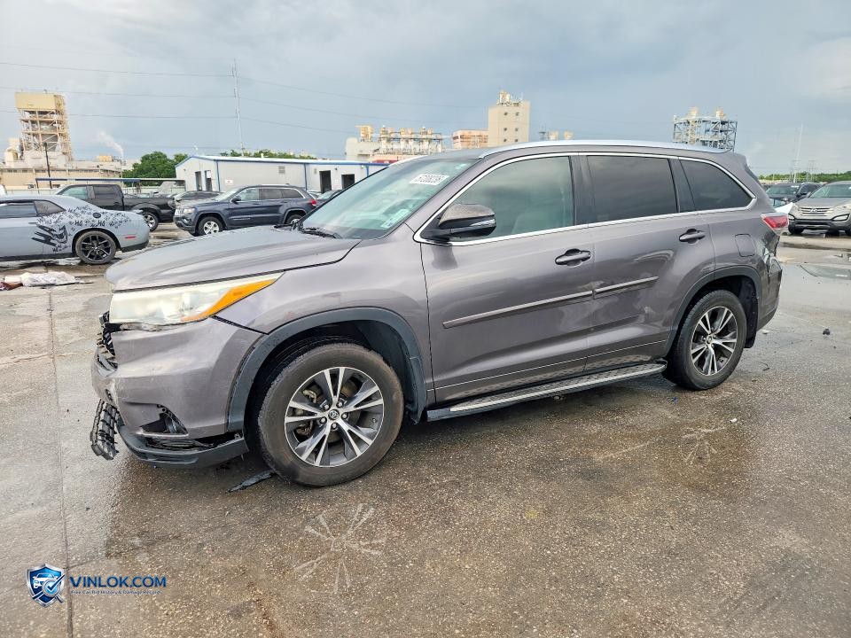 2016 TOYOTA HIGHLANDER XLE – Lot 57208236 auction photo
