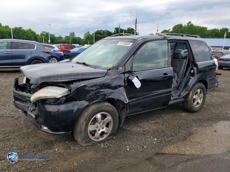 2008 HONDA PILOT EXL – Lot 57246566 auction photo