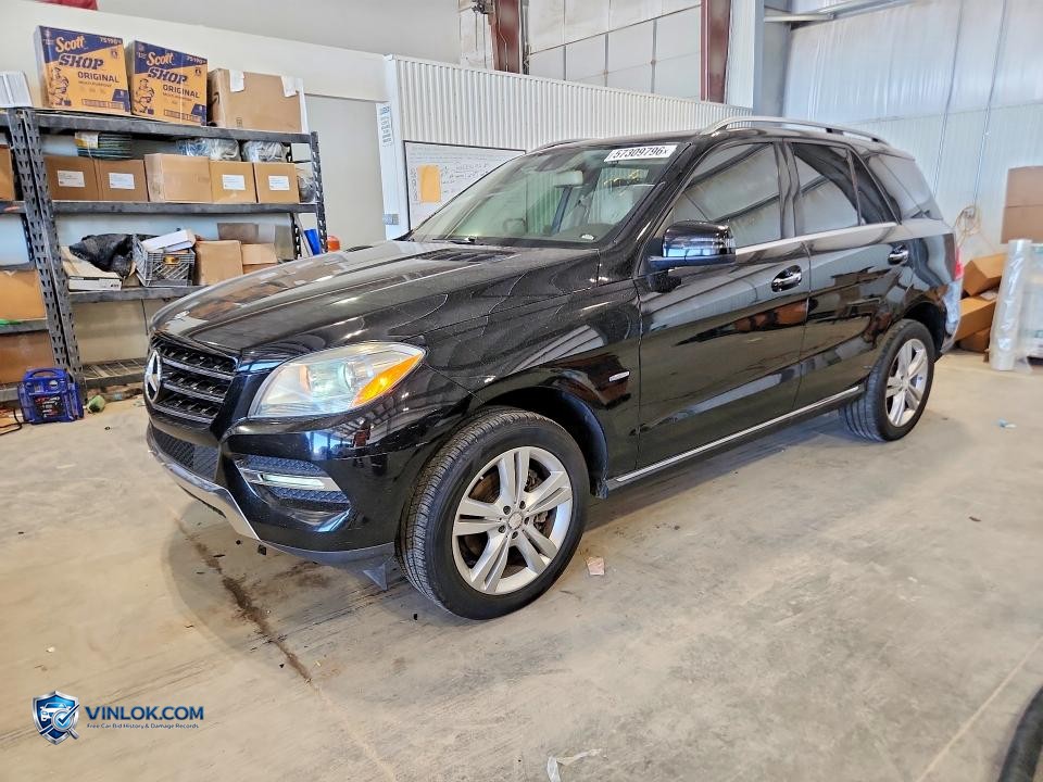2012 MERCEDES-BENZ ML 350 4MATIC – Lot 57309796 auction photo
