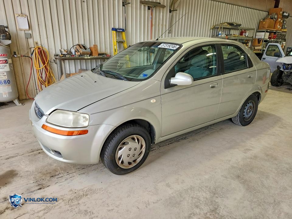 2005 CHEVROLET AVEO BASE – Lot 57319246 auction photo