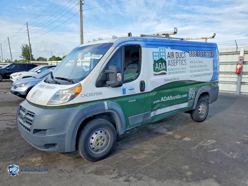 2017 RAM PROMASTER 1500 DELIVERY VAN – Lot 57322346 auction photo