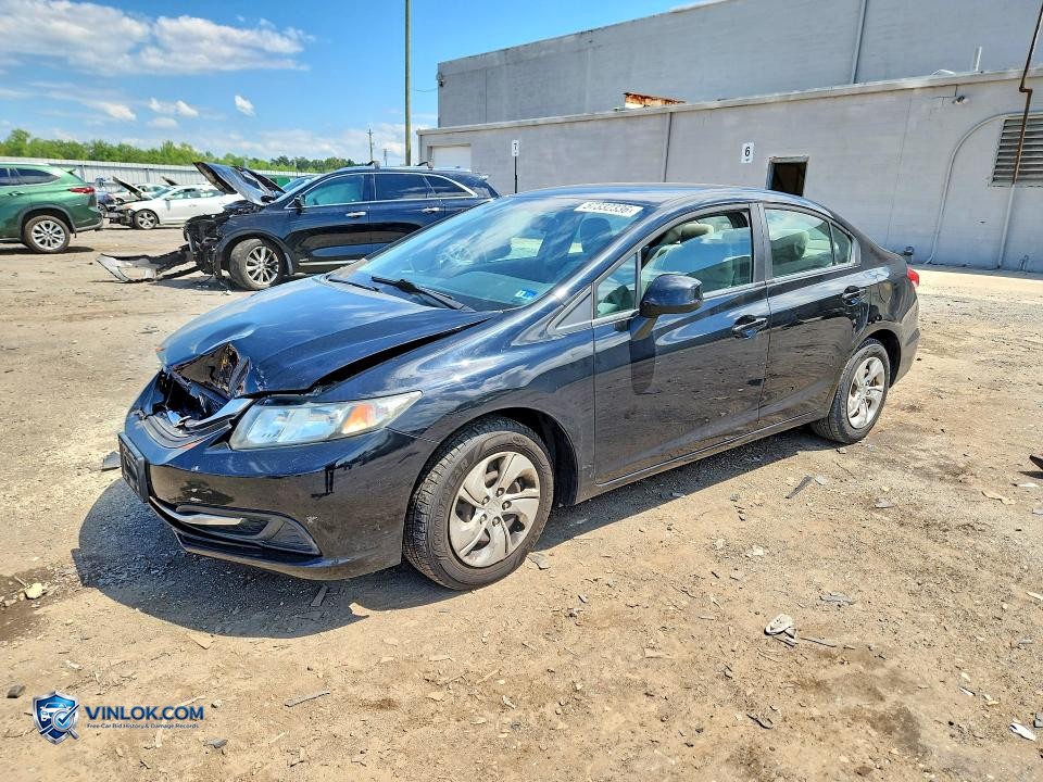 2013 HONDA CIVIC LX – Lot 57332336 auction photo