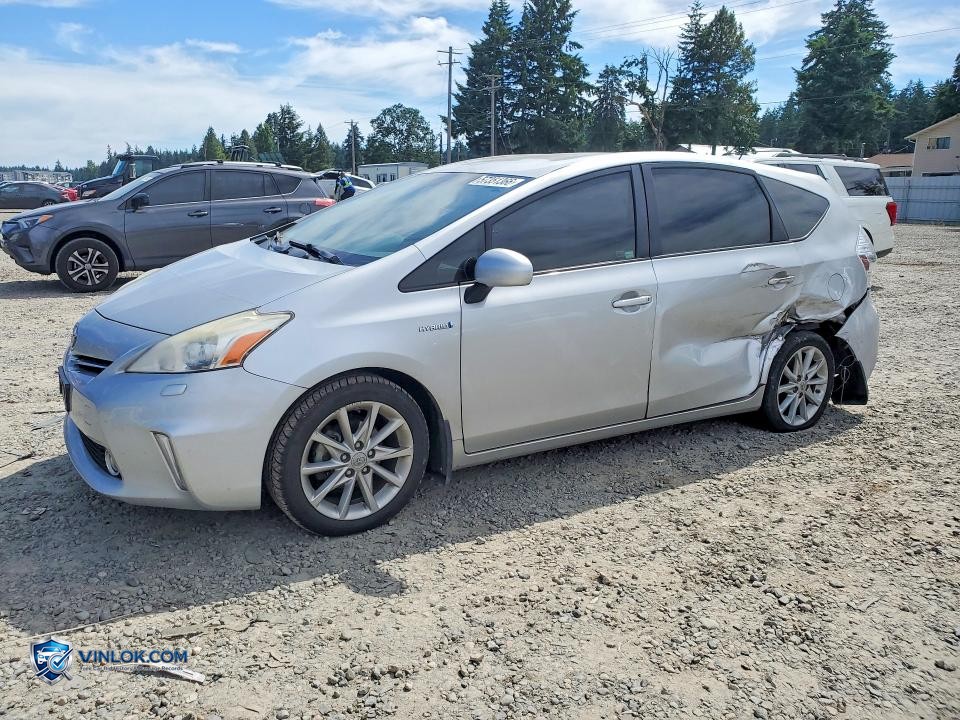 2012 TOYOTA PRIUS V FIVE – Lot 57351366 auction photo