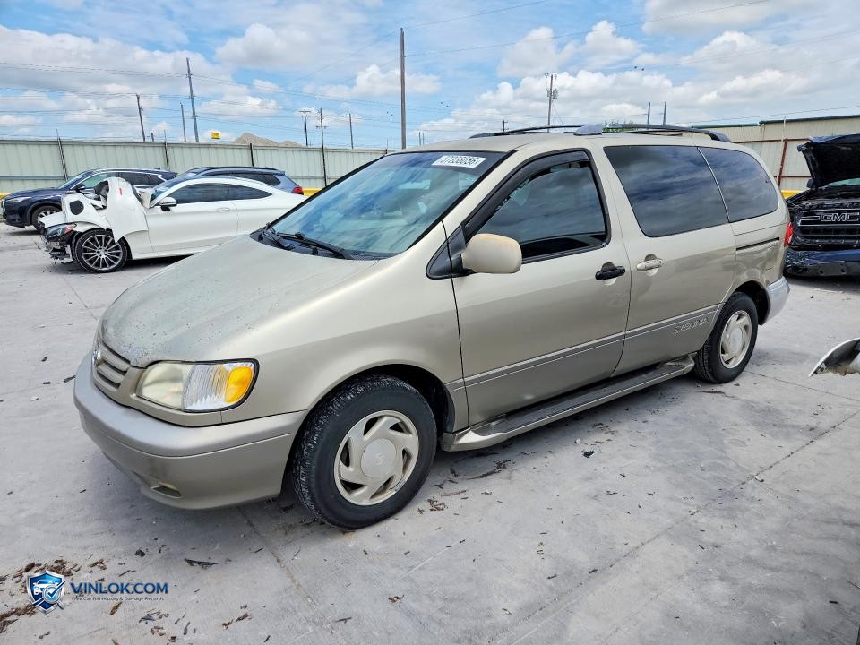 2001 TOYOTA SIENNA XLE – Lot 57356056 auction photo