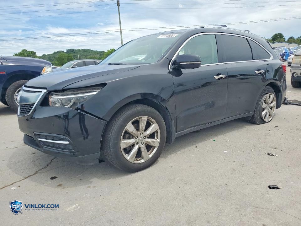 2016 ACURA MDX ADVANCE – Lot 57374596 auction photo