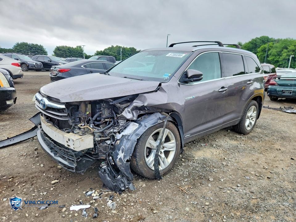 2016 TOYOTA HIGHLANDER HYBRID LIMITED – Lot 57383386 auction photo