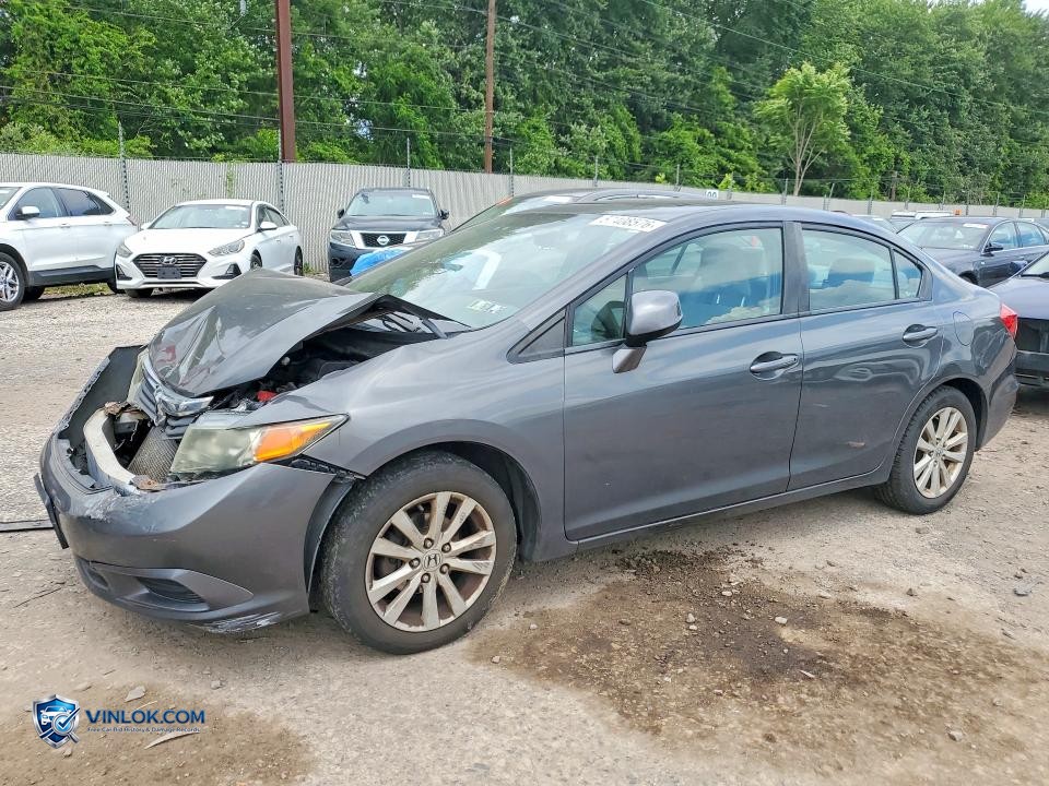 2012 HONDA CIVIC EX – Lot 57408576 auction photo