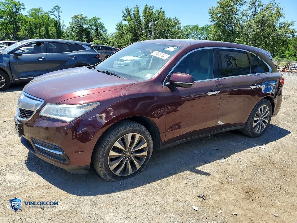 2016 ACURA MDX TECHNOLOGY – Lot 57416706 auction photo