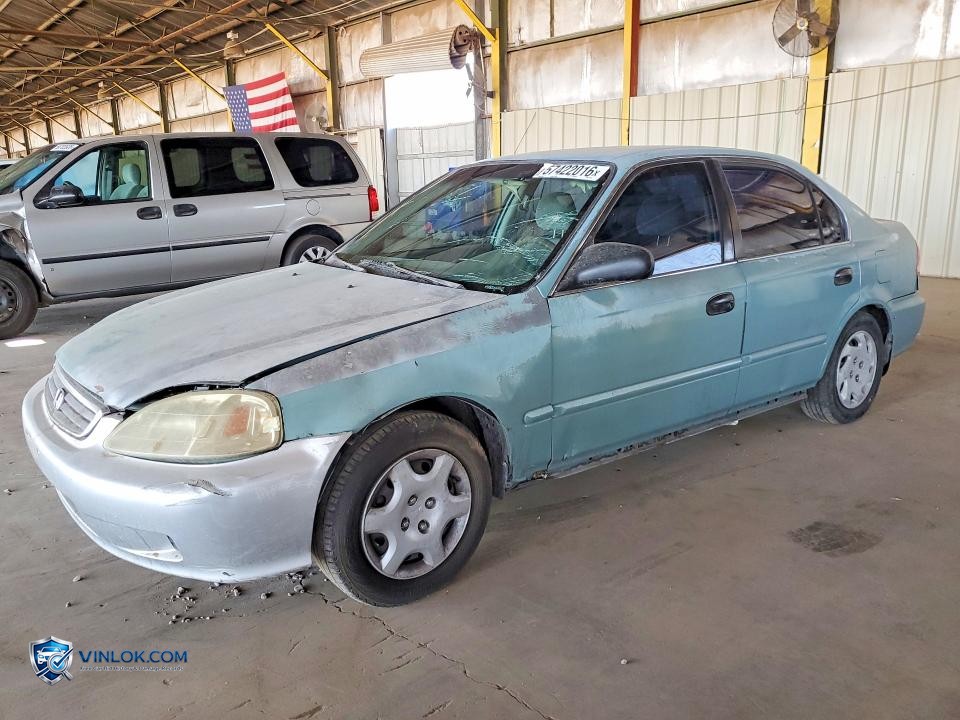 1999 HONDA CIVIC LX – Lot 57422016 auction photo