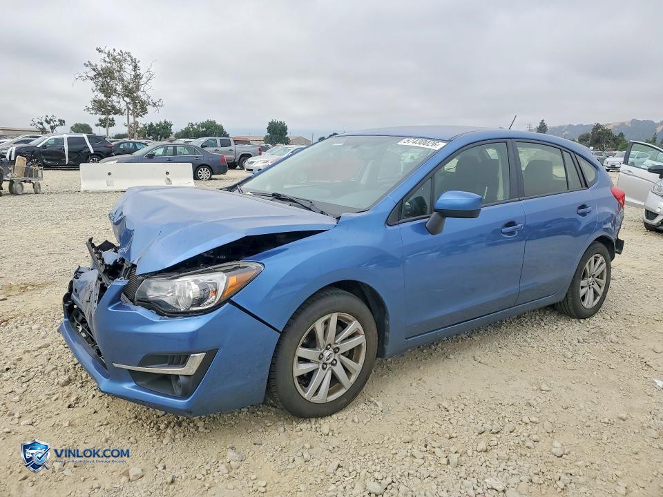 2016 SUBARU IMPREZA PREMIUM – Lot 57430026 auction photo