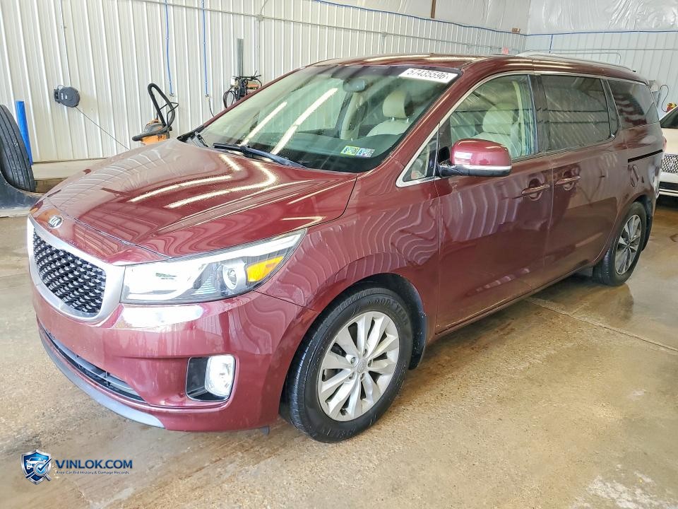 2015 KIA SEDONA SX – Lot 57435596 auction photo