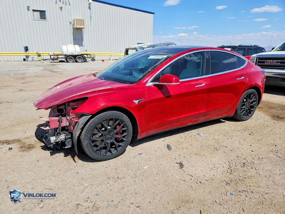 2020 TESLA MODEL 3 – Lot 57489896 auction photo