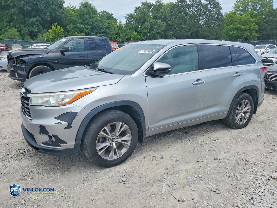 2016 TOYOTA HIGHLANDER LE PLUS – Lot 57497876 auction photo
