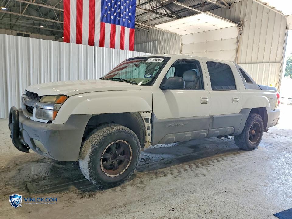 2002 CHEVROLET AVALANCHE C1500 – Lot 57500406 auction photo