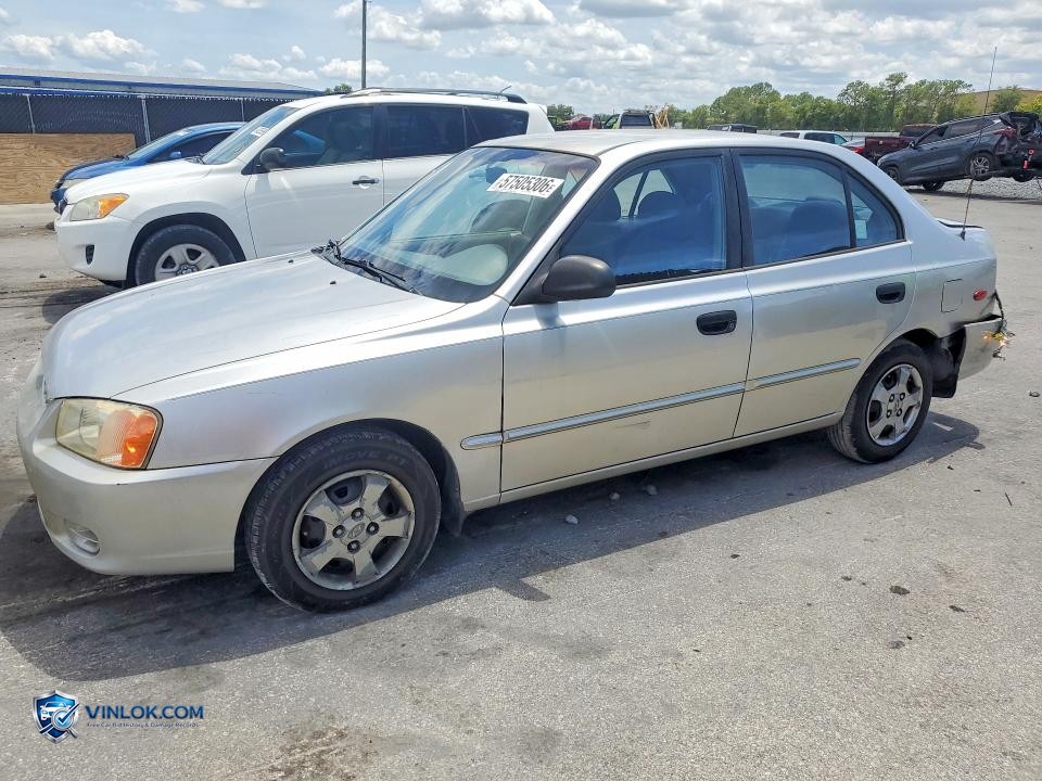 2002 HYUNDAI ACCENT GL – Lot 57505306 auction photo