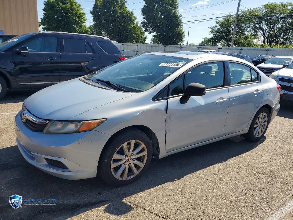 2012 HONDA CIVIC EX – Lot 57553606 auction photo