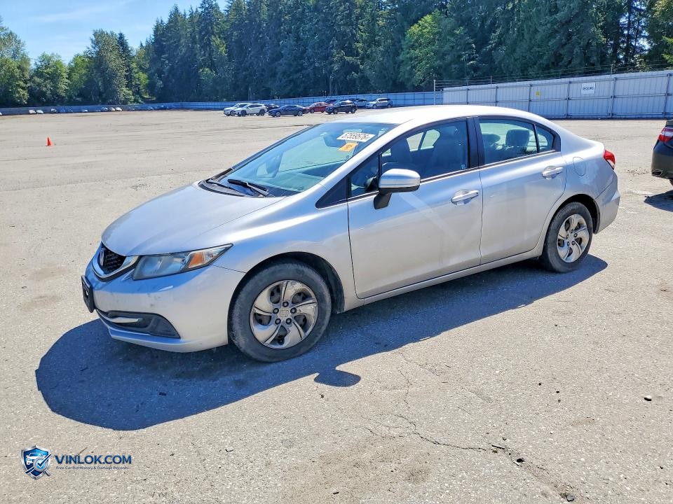 2014 HONDA CIVIC LX – Lot 57559576 auction photo