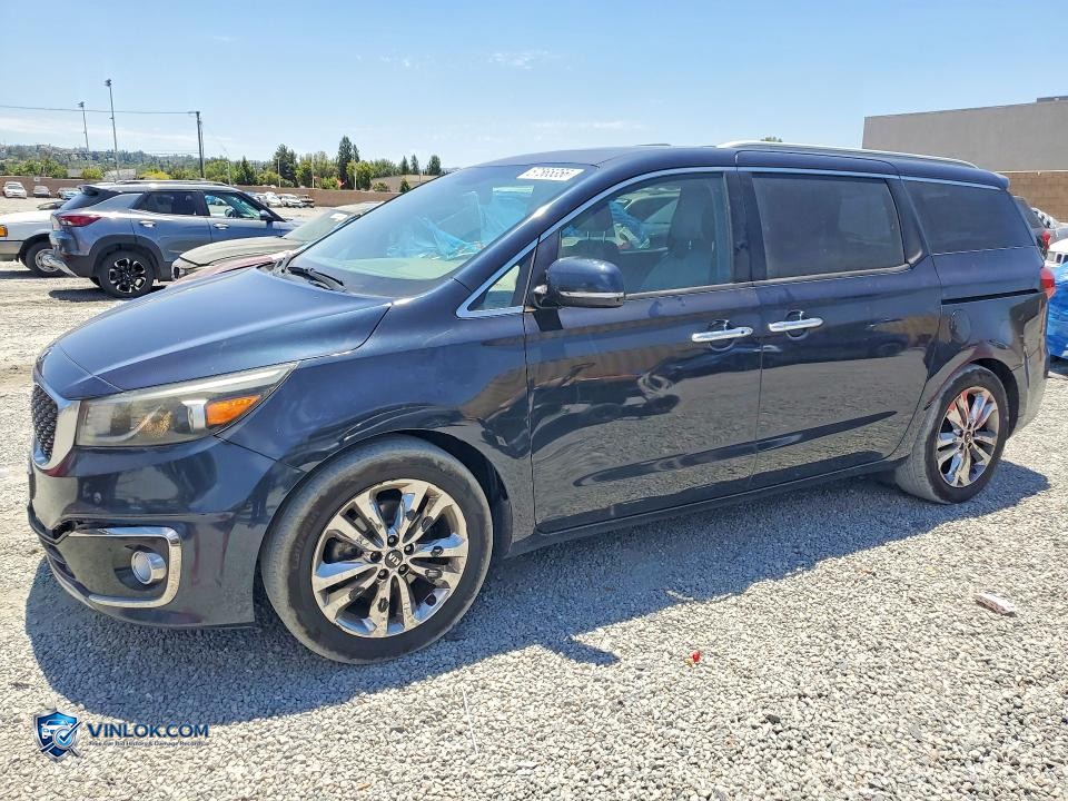 2015 KIA SEDONA SXL – Lot 57565356 auction photo