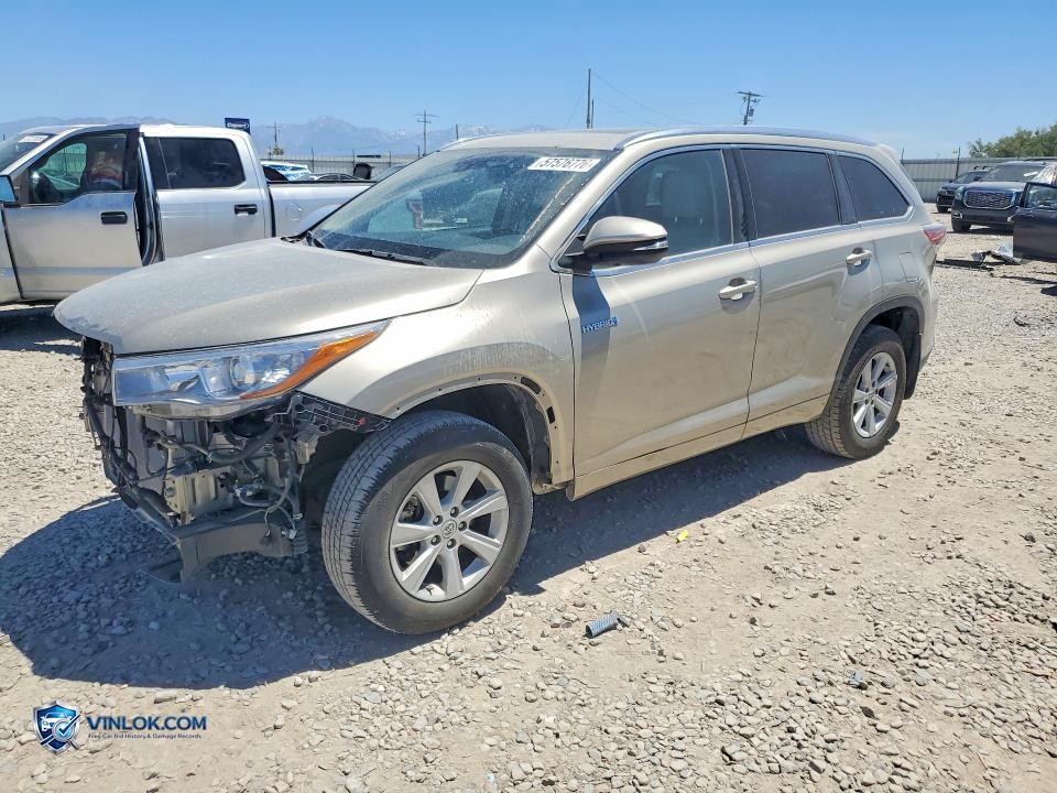 2015 TOYOTA HIGHLANDER HYBRID LIMITED PLATINUM – Lot 57576776 auction photo