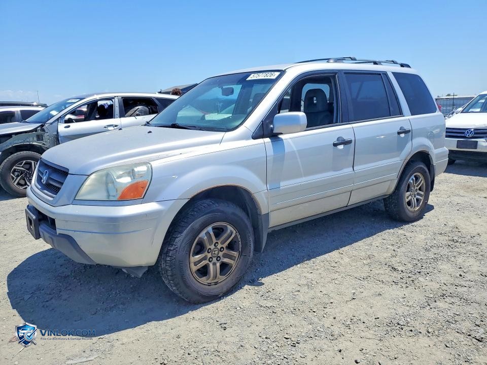 2004 HONDA PILOT EXL – Lot 57577826 auction photo