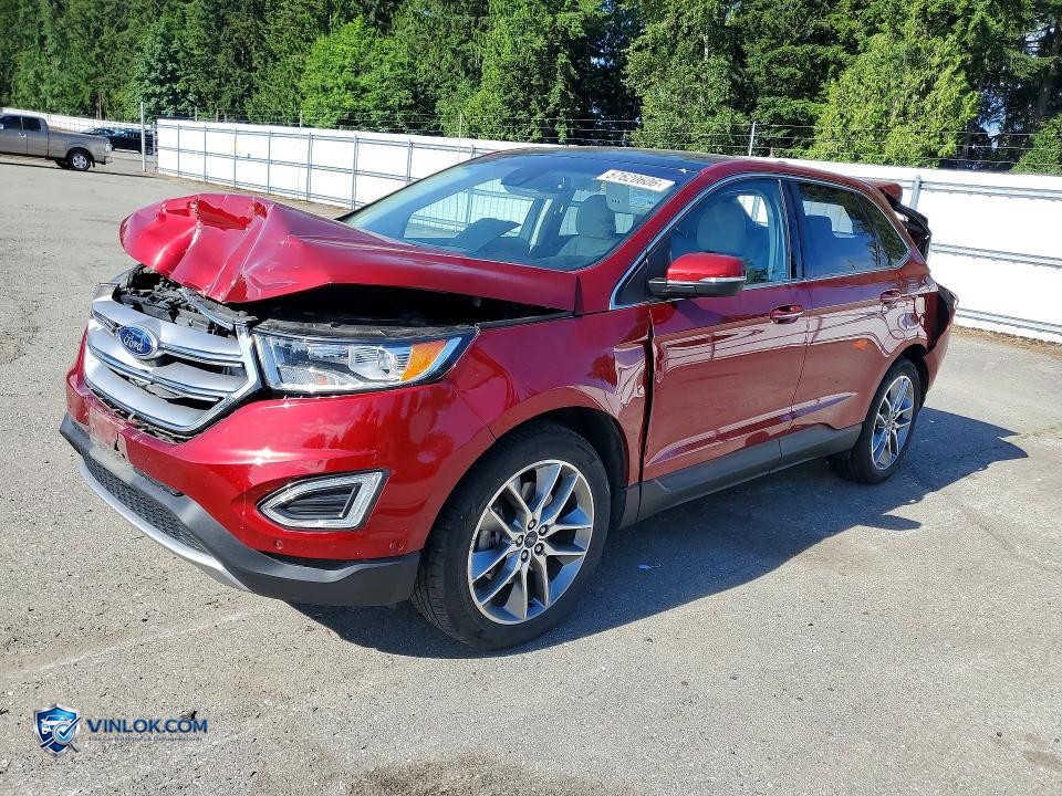 2017 FORD EDGE TITANIUM – Lot 57620606 auction photo