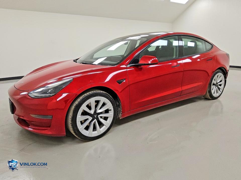 2022 TESLA MODEL 3 – Lot 57625306 auction photo