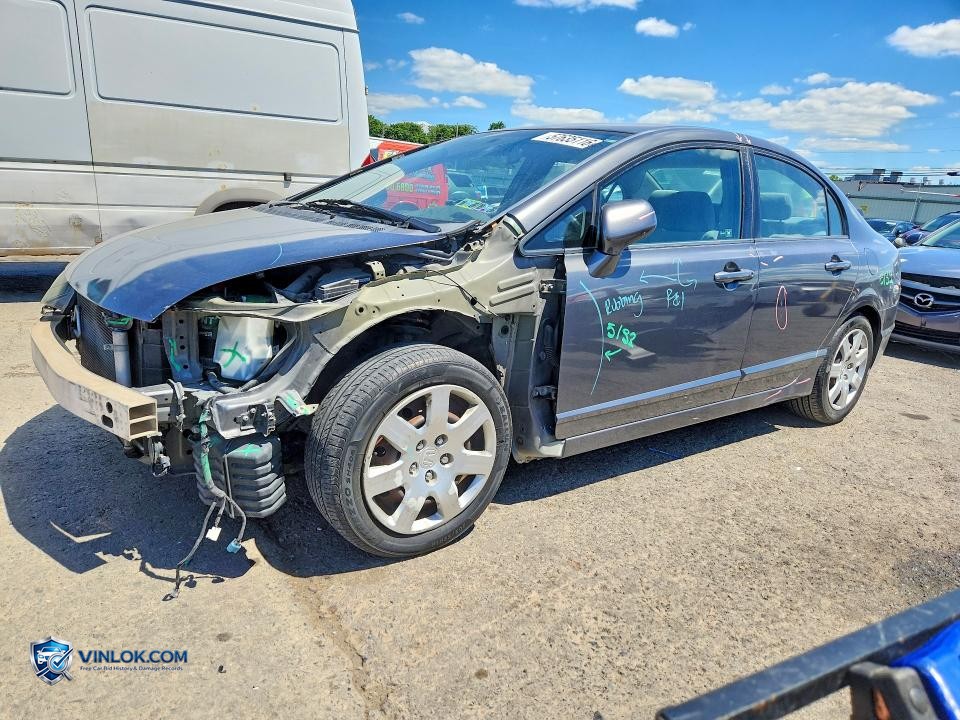 2010 HONDA CIVIC LX – Lot 57635116 auction photo