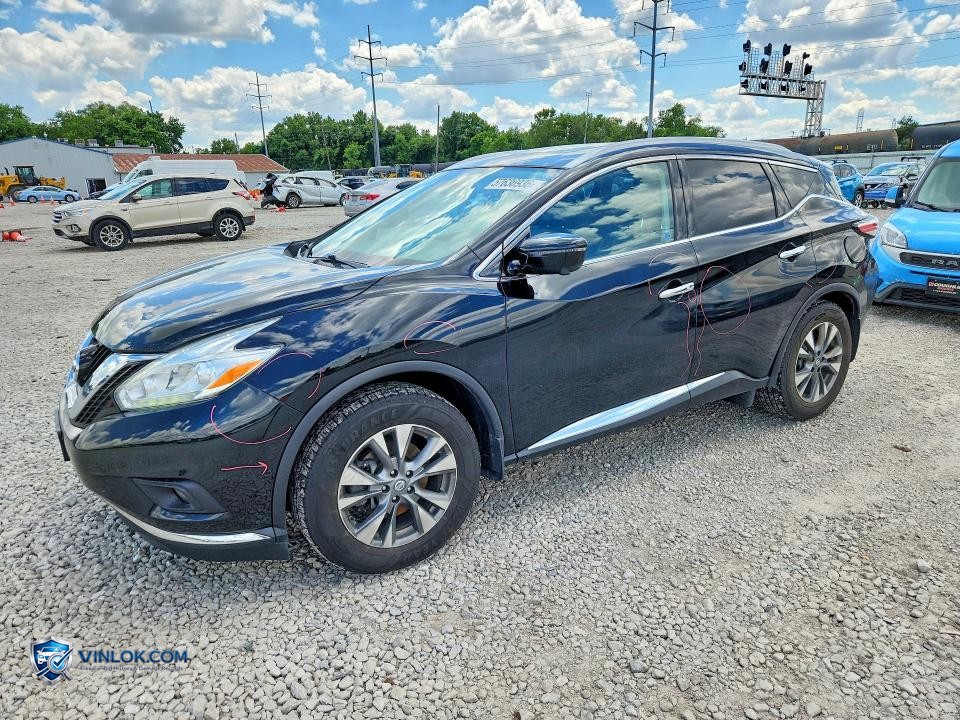 2017 NISSAN MURANO SL – Lot 57636936 auction photo