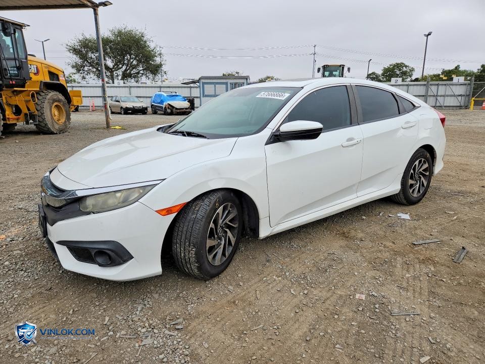 2018 HONDA CIVIC EX – Lot 57666866 auction photo