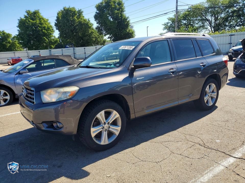 2008 TOYOTA HIGHLANDER SPORT – Lot 57671356 auction photo