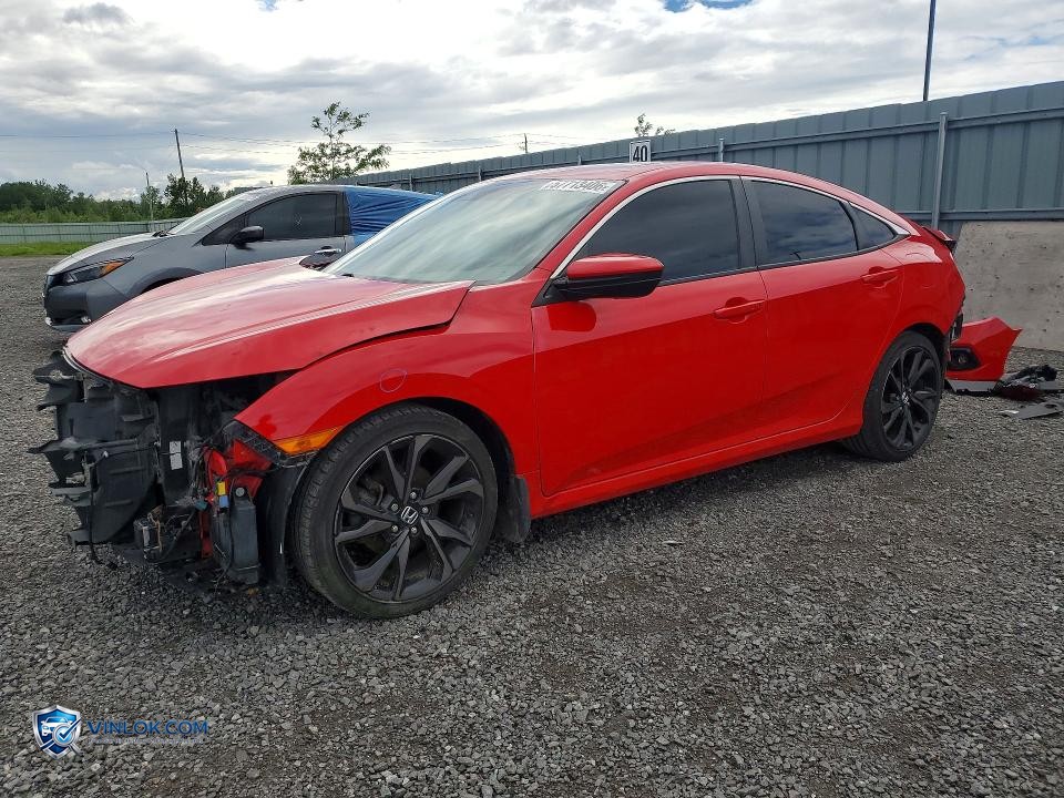 2019 HONDA CIVIC SPORT – Lot 57713406 auction photo