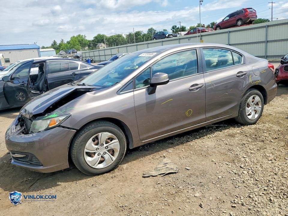 2013 HONDA CIVIC LX – Lot 57720506 auction photo