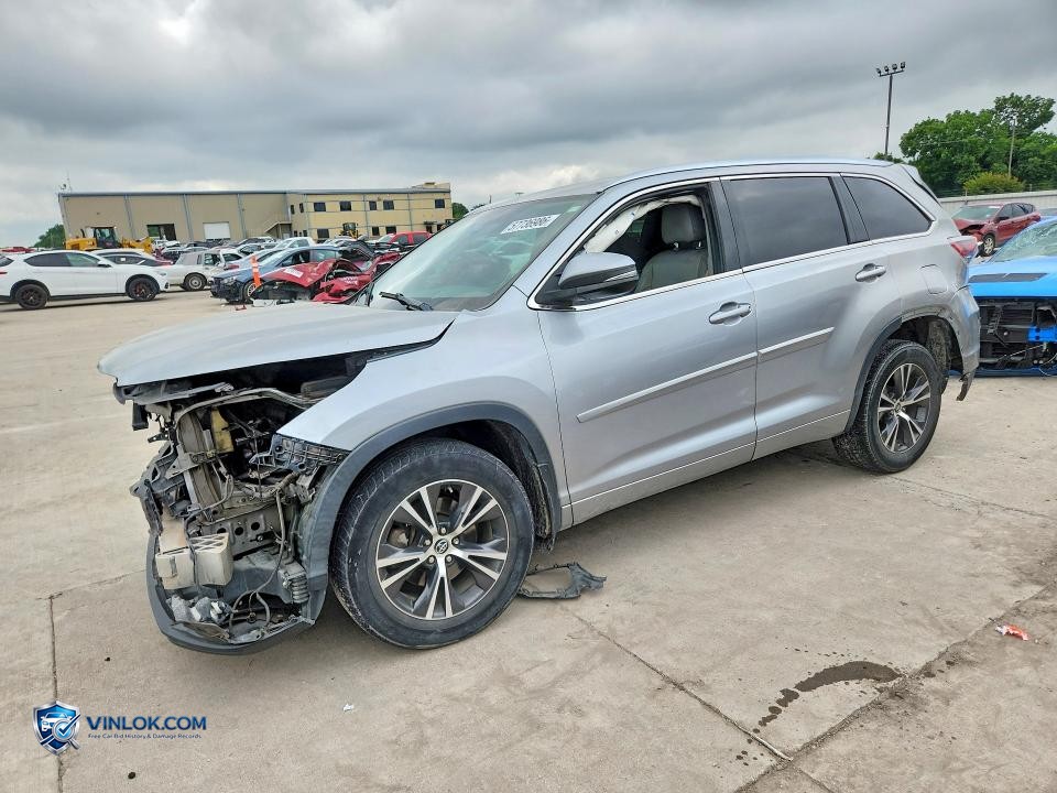 2016 TOYOTA HIGHLANDER XLE – Lot 57736986 auction photo