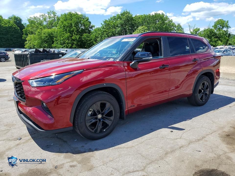 2024 TOYOTA HIGHLANDER HYBRID XLE NIGHTSHADE – Lot 57768036 auction photo