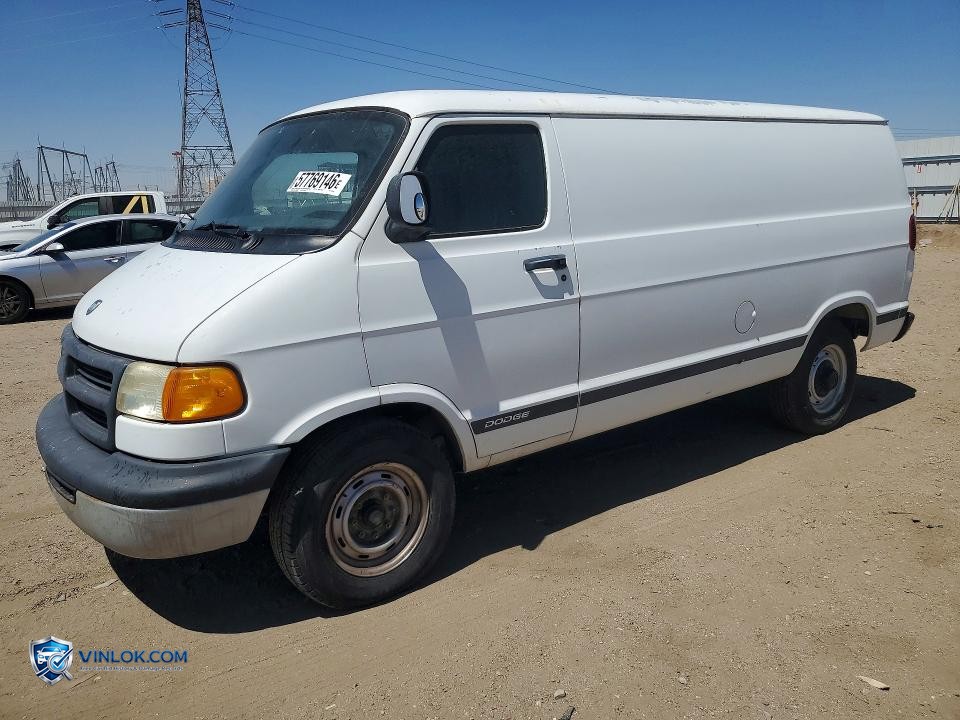 1998 DODGE RAM VAN – Lot 57769146 auction photo