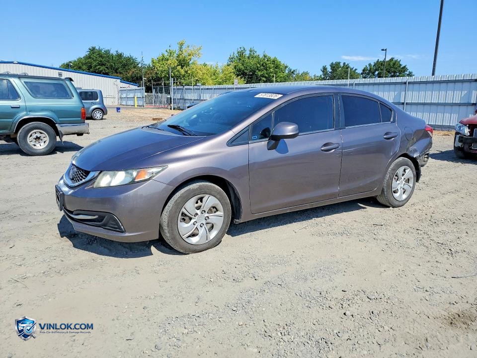 2013 HONDA CIVIC LX – Lot 57813826 auction photo