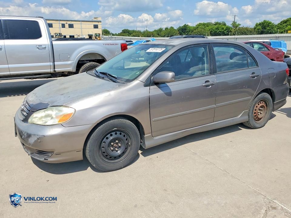 2004 TOYOTA COROLLA S – Lot 57814776 auction photo